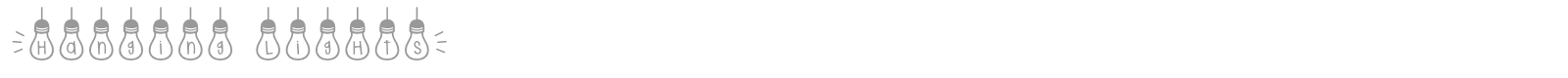 Hanging Lights font preview